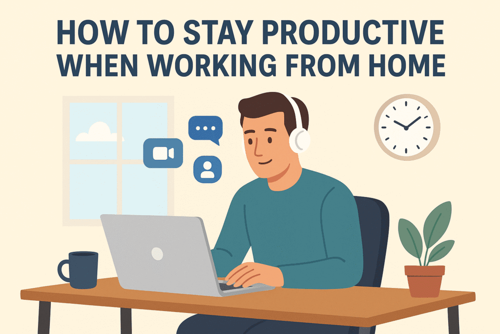 stay productive when working from home