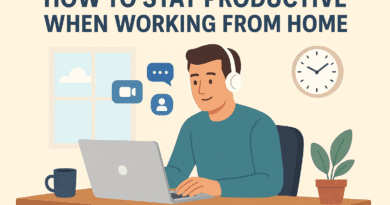 stay productive when working from home