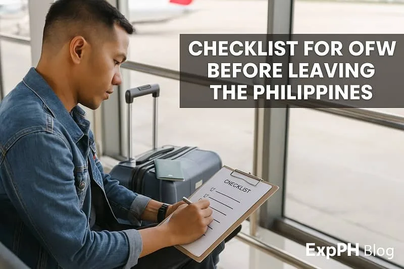 Checklist for OFW Before Leaving the Philippines