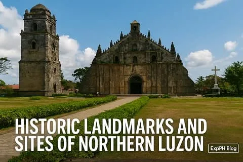 Realistic view of Paoay Church and surrounding grounds representing historic landmarks of Northern Luzon