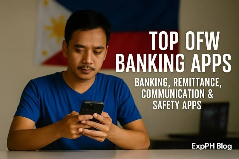 Overseas Filipino worker using ofw banking apps for remittance