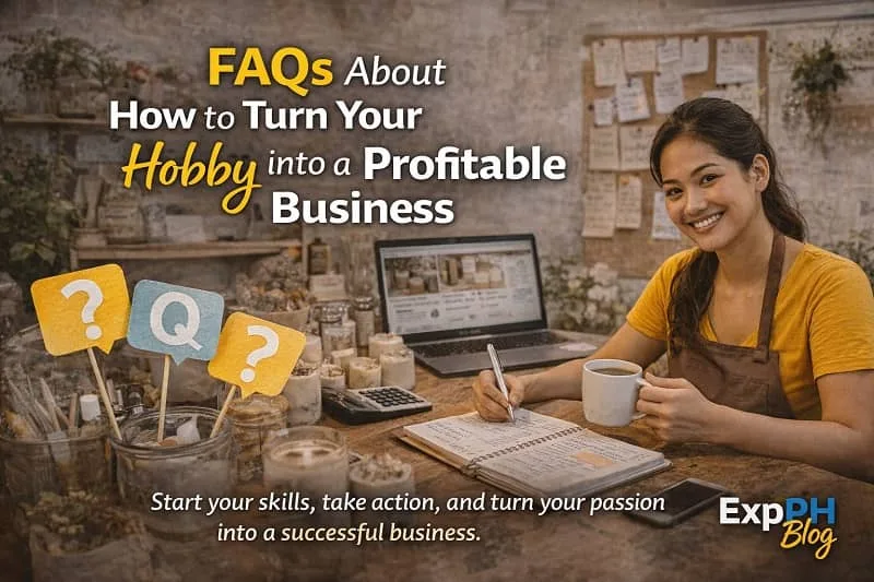 Filipino small business owner answering questions while working from home with laptop and notes