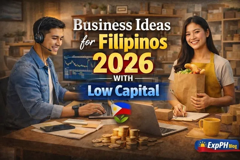 Filipino entrepreneurs working from home and selling products representing business ideas for Filipinos 2026 with low capital