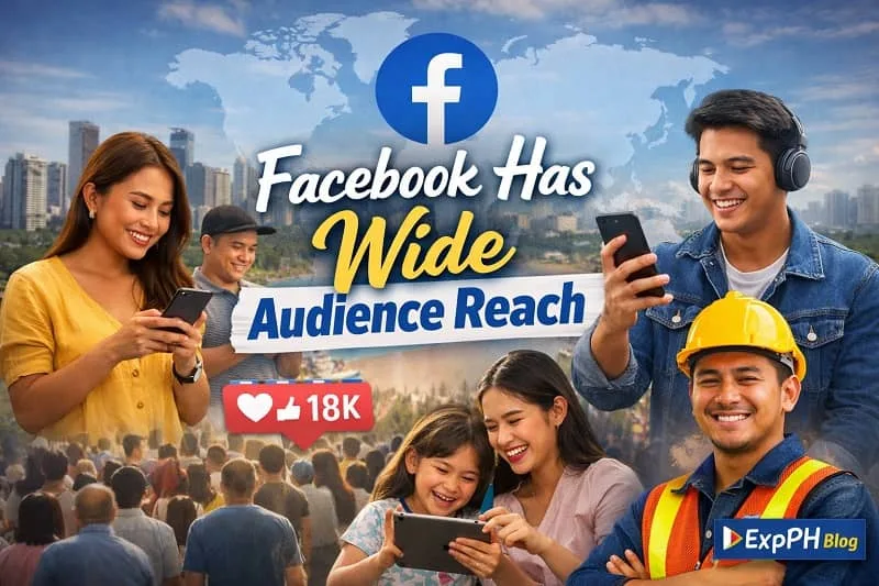 Filipino users using smartphones showing how Facebook connects a wide audience with strong engagement and social media reach