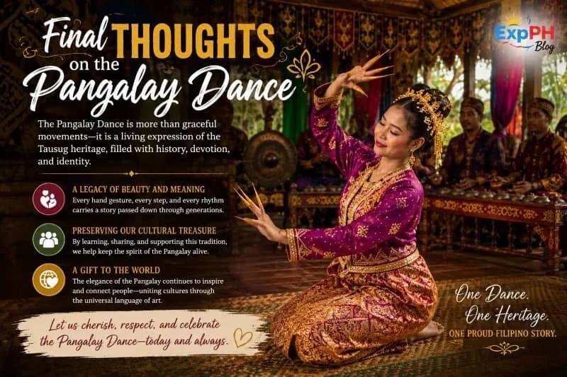 A Filipina Tausug dancer performs the traditional Pangalay Dance in colorful attire while musicians play kulintangan instruments during a cultural heritage presentation in Sulu.