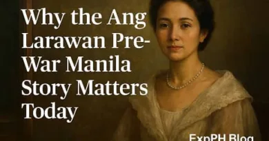 Portrait of a Filipina in traditional Pre War Manila clothing symbolizing the lasting importance of the Ang Larawan story for ExpPH Blog