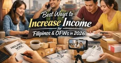 Filipinos and OFWs exploring different ways to increase income in 2026 through freelancing, online work, small businesses, and skill development.