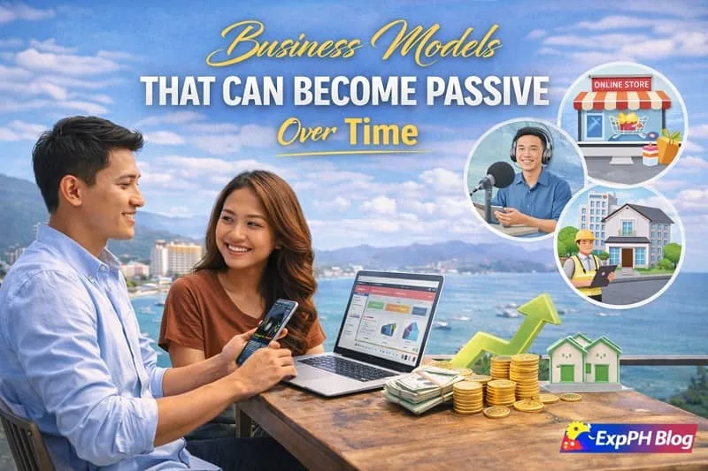 Filipino entrepreneurs working online representing business models that can become passive over time with systems and delegation