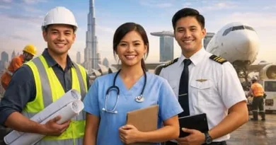 Filipino overseas worker planning smart career choices for high-paying OFW jobs in 2026 with global work opportunities in the background