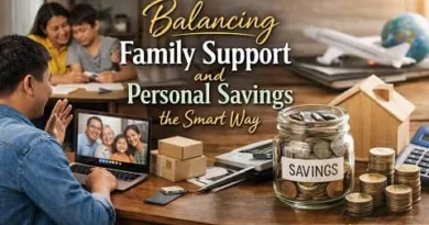 Filipino OFW balancing family support and personal savings through budgeting and smart financial planning at home