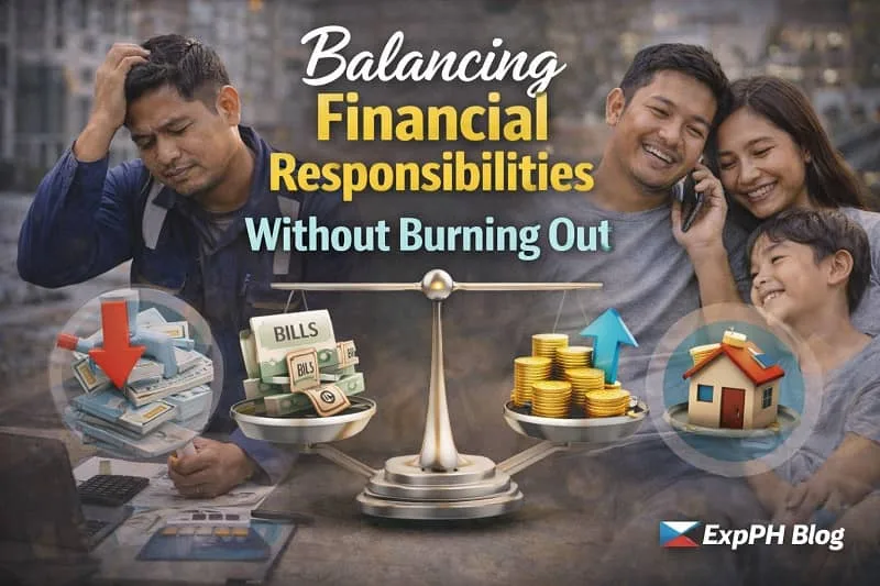 Filipino OFW balancing financial responsibilities while managing stress and avoiding burnout abroad