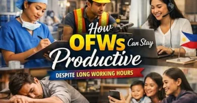 Filipino OFWs staying productive at work despite long working hours abroad