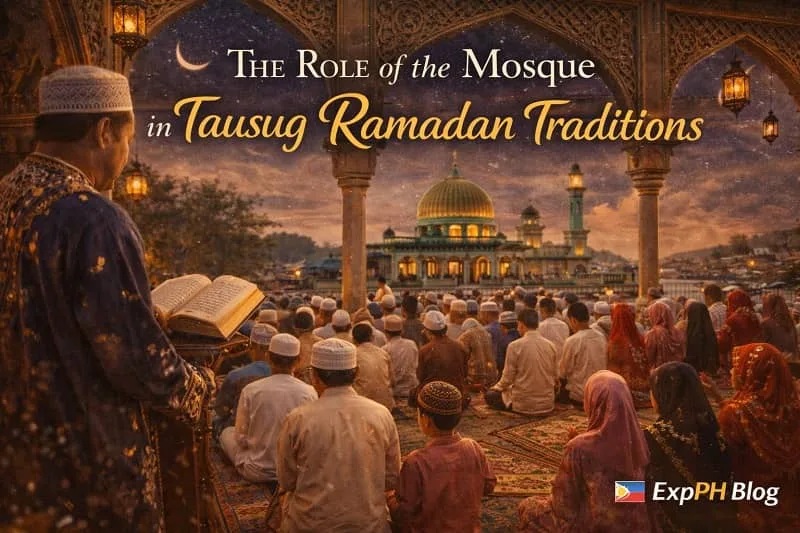Tausug Muslims gathered for prayer at a mosque in Sulu during Ramadan evening, showing community worship and spiritual unity