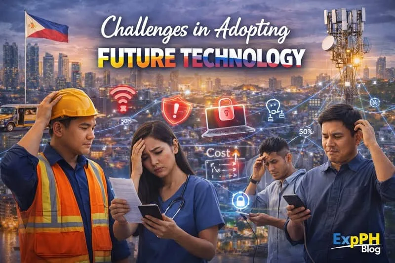 Filipinos facing difficulties with technology adoption including connectivity issues cost concerns and digital security